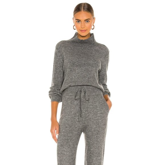 L'Academie Plush Charcoal Turtleneck - Picture 3 of 4